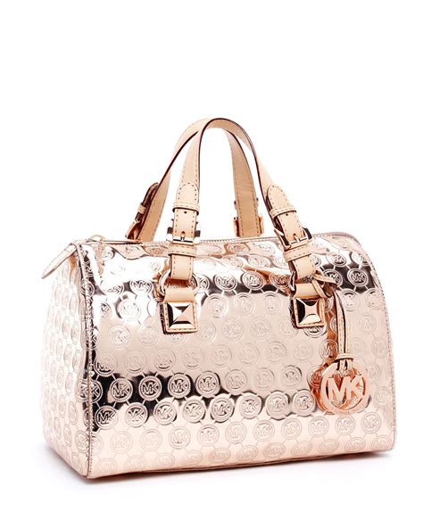 michael kors grayson bag rose gold|Michael Kors close out totes.